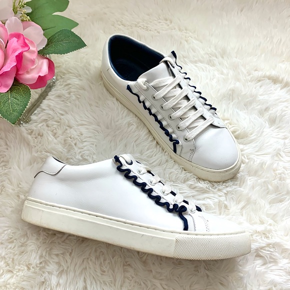Tory Burch Shoes - Tory Burch Ruffle Leather Sneaker